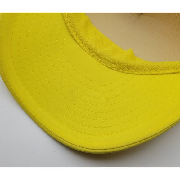 Vintage Advance Auto Parts Hat Cap Snapback Yellow Trucker PDQ Logo Patch 80's - Picture 6 of 16